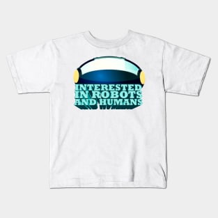 Interested in Robots and Humans - Lex Fridman Twitter Quote Kids T-Shirt